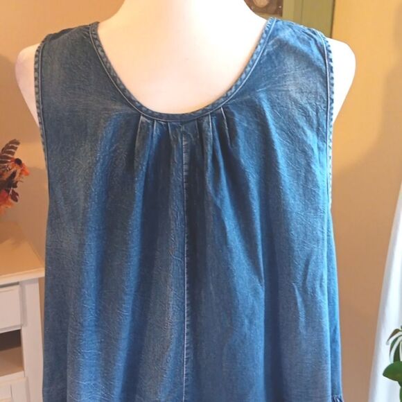 Easel Chambray Denim Dress - Picture 6 of 12